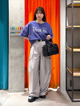 「PAGEBOY（ページボーイ）のアイテム（バッグ）」を使った、Sakiさん（レディース・156cm）の春コーディネート