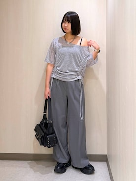 「骨格ナチュラル」｜Sakiさん（レディース・156cm）の夏コーディネート