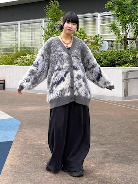 「PAGEBOY（ページボーイ）のサイドタックルーズウラケパンツ/イージーパンツ【4color・2size】（スウェットパンツ）」を使った、Sakiさん（レディース・156cm）の秋コーディネート