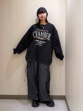 「アイテム（スウェット）」を使った、Sakiさん（レディース・156cm・20代）の秋コーディネート