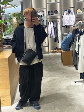 「Lui's（ルイス）のアイテム（ブルゾン）」を使った、志賀さん（メンズ・169cm）の春コーディネート