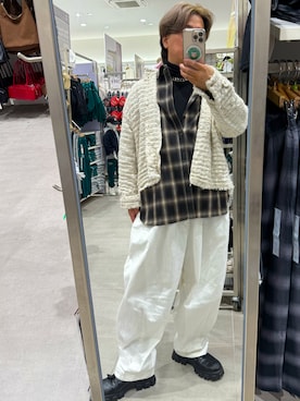 「Lui's（ルイス）のアイテム（シャツ/ブラウス）」を使った、志賀さん（メンズ・169cm）の秋コーディネート