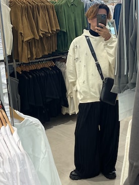 「Lui's（ルイス）のアイテム（バッグ）」を使った、志賀さん（メンズ・169cm）の春コーディネート