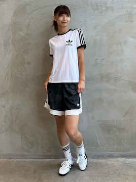 「adidas（アディダス）のサンバ OG / Samba OG / アディダスオリジナルス adidas Originals（スニーカー）」を使った、AGさん（レディース・174cm）の夏コーディネート