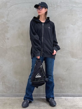 「アイテム（バックパック/リュック）」を使った、AGさん（レディース・174cm）の秋コーディネート