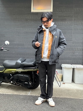 「VIVIFY（ビビファイ）のアイテム」を使った、Yusukeさん（メンズ・170cm）の冬コーディネート