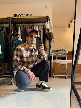 「アイテム（ピアス（片耳用））」を使った、Yusukeさん（メンズ・170cm）の秋コーディネート