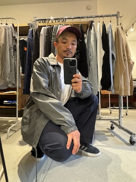 「アイテム（ナイロンジャケット）」を使った、Yusukeさん（メンズ・170cm）の秋コーディネート