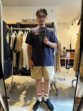 「アイテム（ピアス（片耳用））」を使った、Yusukeさん（メンズ・170cm）の夏コーディネート