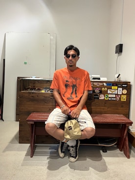「ANCHOR（アンカー）のアイテム」を使った、Yusukeさん（メンズ・170cm）の夏コーディネート