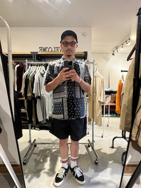 「アイテム（ピアス（片耳用））」を使った、Yusukeさん（メンズ・170cm）の夏コーディネート