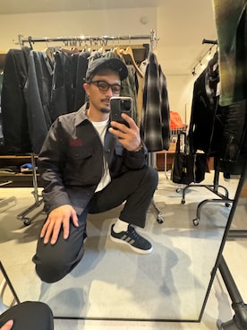 「アイテム（ピアス（片耳用））」を使った、Yusukeさん（メンズ・170cm）の秋コーディネート