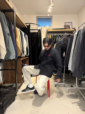 「アイテム（ピアス（片耳用））」を使った、Yusukeさん（メンズ・170cm）の秋コーディネート