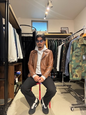 「VIVIFY（ビビファイ）のアイテム」を使った、Yusukeさん（メンズ・170cm）の冬コーディネート