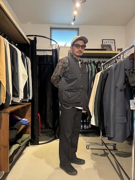 「アイテム（ピアス（片耳用））」を使った、Yusukeさん（メンズ・170cm）の秋コーディネート