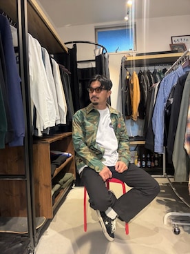 「アイテム（ピアス（片耳用））」を使った、Yusukeさん（メンズ・170cm）の冬コーディネート