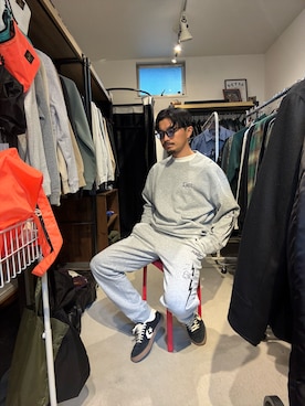 「アイテム（ピアス（片耳用））」を使った、Yusukeさん（メンズ・170cm）の冬コーディネート