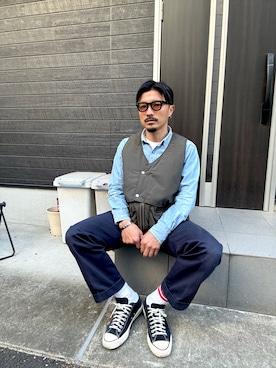 「ROTAR（ローター）のアイテム」を使った、Yusukeさん（メンズ・170cm）の春コーディネート