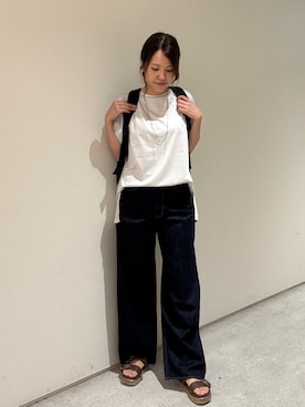 「アイテム（バックパック/リュック）」を使った、erikaさん（レディース・153cm）の秋コーディネート