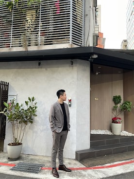 「green label relaxing（グリーンレーベルリラクシング）のアイテム（ジャケット/アウター）」を使った、Rさん（メンズ・175cm）の春コーディネート