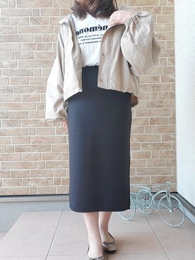 「AGOSTO（アゴスト）のアイテム」を使った、あねもねさん（レディース・153cm）の春コーディネート