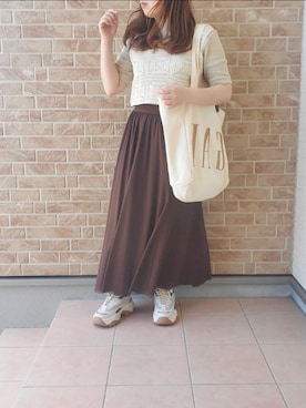 「GAP（ギャップ）のアイテム（バッグ）」を使った、あねもねさん（レディース・153cm）の秋コーディネート