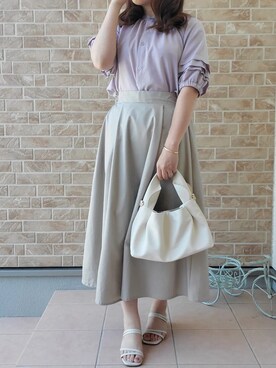 「Amourire（アムリール）のアイテム」を使った、あねもねさん（レディース・153cm）の夏コーディネート