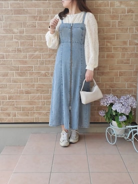 「LAUIR（ラウアー）のアイテム（シャツ/ブラウス）」を使った、あねもねさん（レディース・153cm）の夏コーディネート