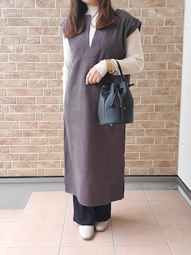 「シック」｜「アイテム（ワンピース/ドレス）」を使った、あねもねさん（レディース・153cm）の秋コーディネート