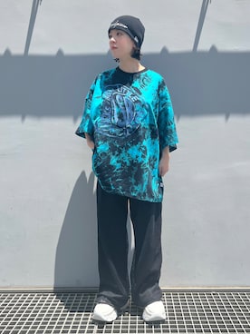 「L.H.P（エルエイチピー）のアイテム（Tシャツ/カットソー）」を使った、じゅりさん（レディース・148cm）の春コーディネート