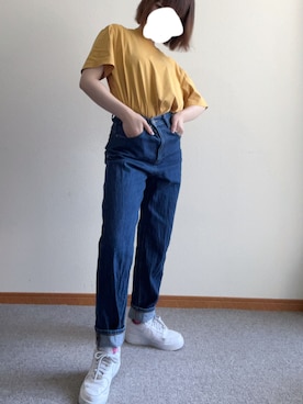 「NIKE（ナイキ）のナイキ エア フォース 1 PLT.AF.ORM ウィメンズシューズ / Nike Air Force 1 PLT.AF.ORM Women's Shoes＜22-29cm 展開＞（スニーカー）」を使った、HAZUさん（レディース・150cm）の夏コーディネート