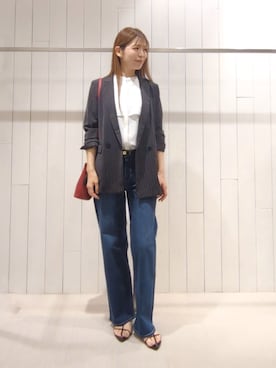 「INDIVI（インディヴィ）のアイテム」を使った、SHOさん（レディース・173cm）の秋コーディネート