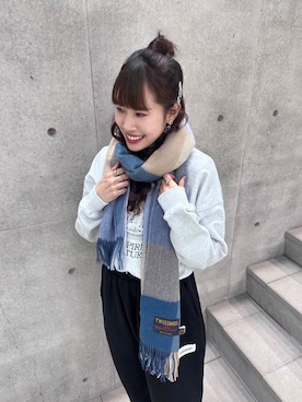 茜Akane🍧さん（レディース・165cm）の冬コーディネート