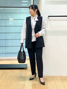 「HusHusH（ハッシュアッシュ）のアイテム（パンツ）」を使った、shimaさん（レディース・156cm）の冬コーディネート