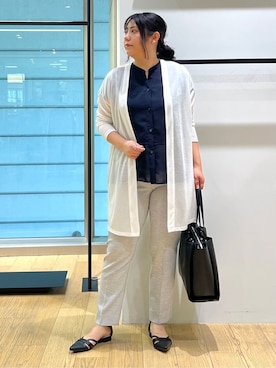 「INDIVI（インディヴィ）のアイテム」を使った、shimaさん（レディース・156cm）の春コーディネート