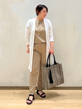 「ＵＶカット」｜「アイテム（その他）」を使った、shimaさん（レディース・156cm）の春コーディネート