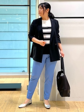 「INDIVI（インディヴィ）のアイテム」を使った、shimaさん（レディース・156cm）の夏コーディネート