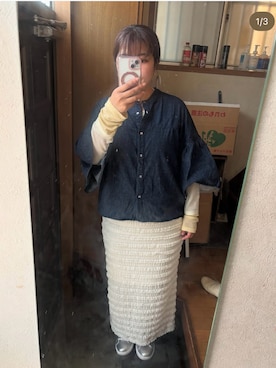 「アイテム（Tシャツ/カットソー）」を使った、よしえさん（レディース・162cm・40代）の春コーディネート