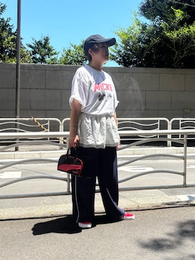 「アイテム（Tシャツ/カットソー）」を使った、よしえさん（レディース・162cm・40代）の夏コーディネート