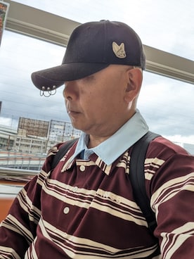 「ANDGEEBEE（アンジービー）のアイテム」を使った、宮島 智己さん（メンズ・156cm）の秋コーディネート