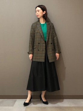 「160cm」｜「アイテム（その他）」を使った、CHIAさん（レディース・160cm）の秋コーディネート