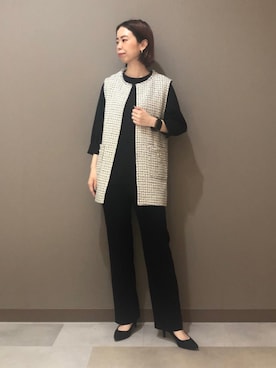「160cm」｜「アイテム（その他）」を使った、CHIAさん（レディース・160cm）の秋コーディネート