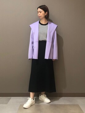 「160cm」｜「アイテム（その他アウター）」を使った、CHIAさん（レディース・160cm）の秋コーディネート