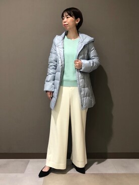 「ラメ」｜「アイテム（その他アウター）」を使った、CHIAさん（レディース・160cm）の冬コーディネート