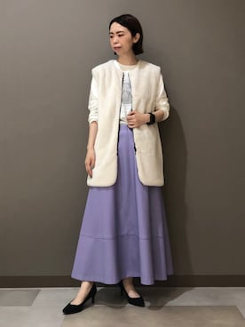 「160cm」｜「アイテム（その他）」を使った、CHIAさん（レディース・160cm）の秋コーディネート