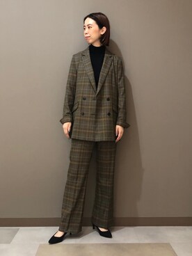 「160cm」｜「アイテム（その他）」を使った、CHIAさん（レディース・160cm）の秋コーディネート