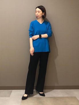 「プリーツ」｜「アイテム（その他）」を使った、CHIAさん（レディース・160cm）の秋コーディネート