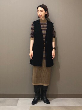 「160cm」｜「アイテム（その他）」を使った、CHIAさん（レディース・160cm）の秋コーディネート
