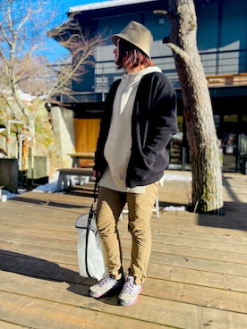 いづみさん（レディース・163cm）の冬コーディネート