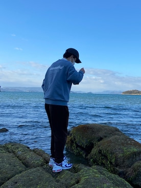 「Carhartt WIP（カーハートダブリューアイピー）のアイテム（キャップ）」を使った、closetofmyroomさん（メンズ・167cm）の冬コーディネート